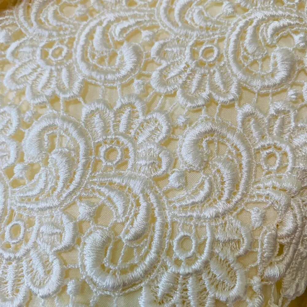 Talbots Lace Jacket Collar ¾ Sleeves Lined Ivory Dressy Vintage Size 2 Petite 2P - Picture 7 of 9